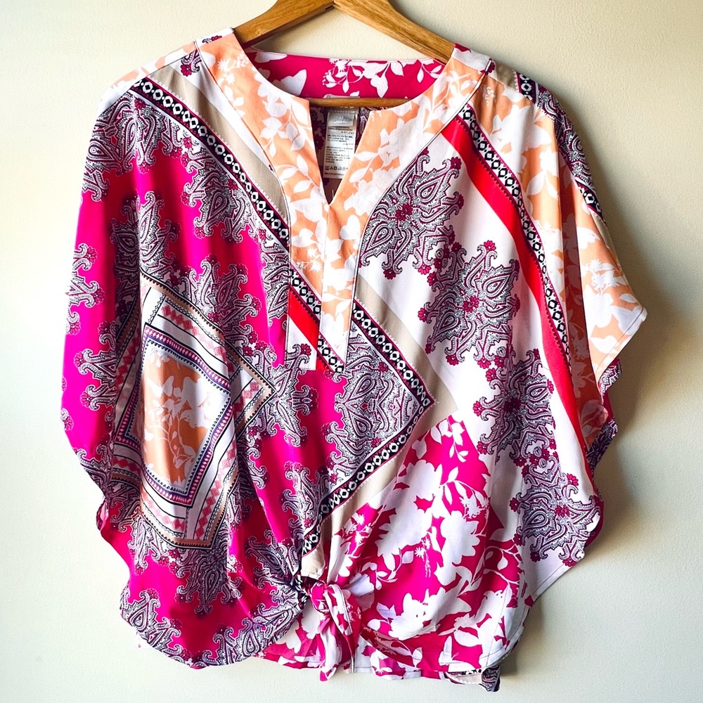 Chico’s Tie Front Blouse